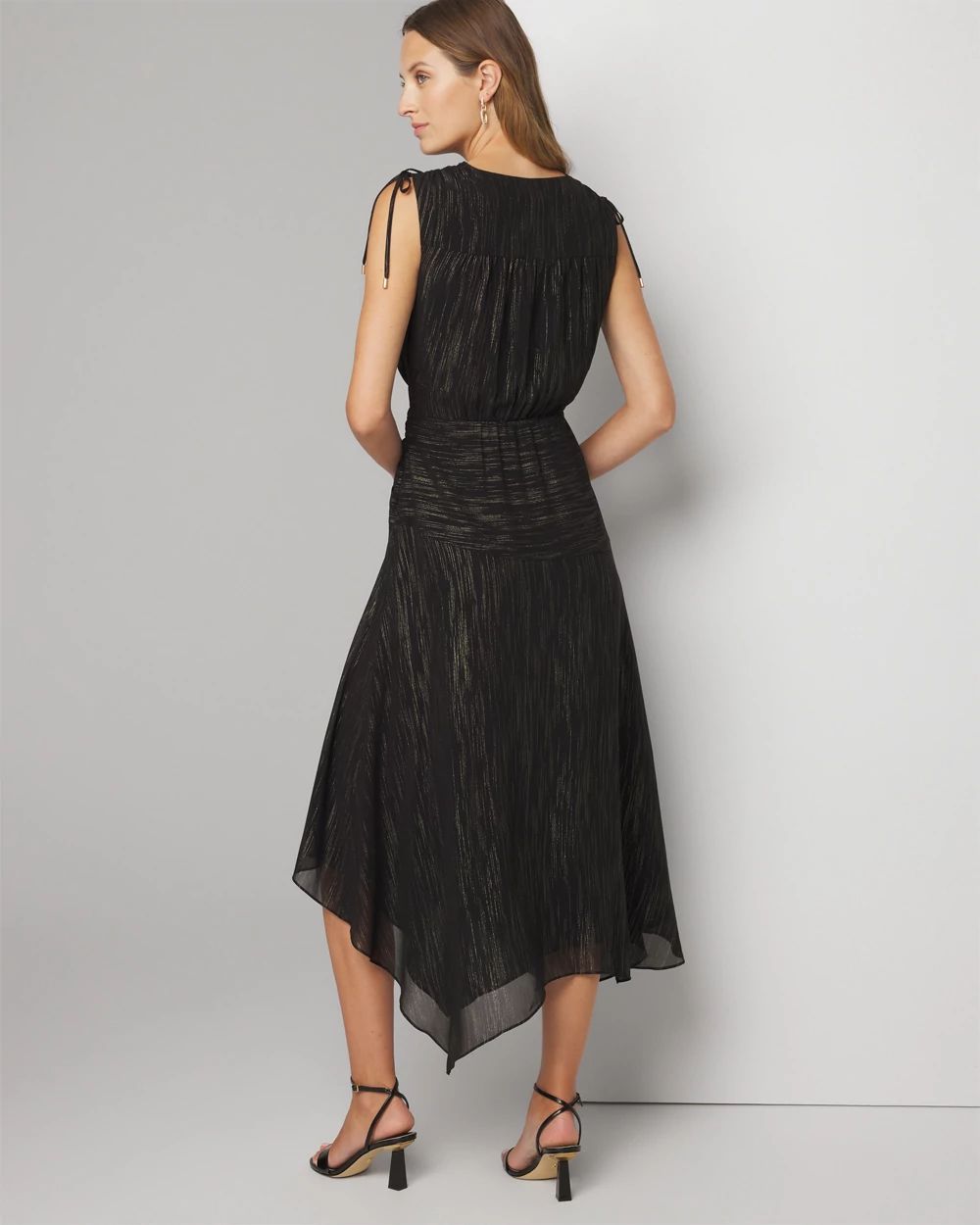 White house black market high low dress top